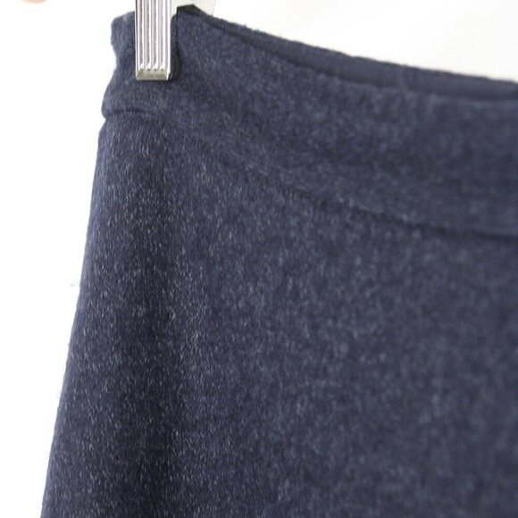 Banana Republic Factory Wool Blend Navy Blue Pockets A-Line Mini Skirt Sz 6 - Picture 8 of 10